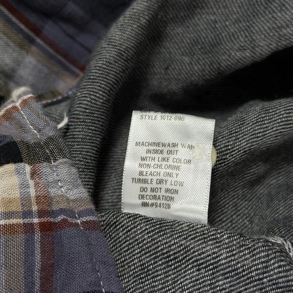 CP Shades Plaid Button-Down Shirt in Blue, Black & Cream - Picture 8 of 9